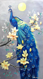 油画孔雀，高清壁纸美图 : 油画孔雀，高清壁纸美图,手机,油画,壁纸,孔雀