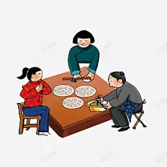 二十四节气卡通插画冬至 设计图片 免费下载 页面网页 平面电商 创意素材