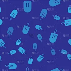 分离着色,冰淇淋,图标,蓝色,四方连续纹样,可爱的,因纽特人,食品,调味品,甜点心