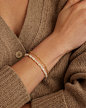 Carter Gemstone Bracelet || option::18k Gold Plated, Mother of Pearl || set::carter-gemstone-bracelet-mother-of-pearl