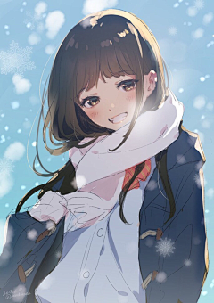 、半面妝采集到漫画美女