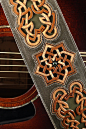 Guitar Strap celtic designed leather guitar by EthosCustomBrands, $350.00
