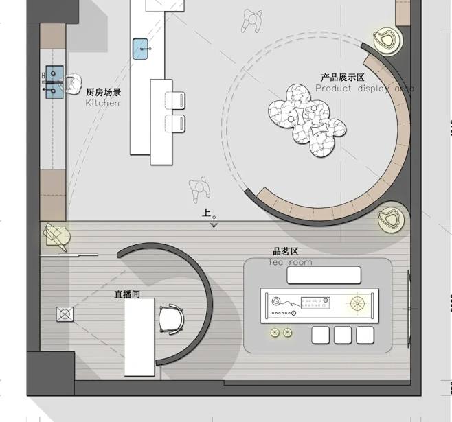HYL设计｜三个圆构造出一个展厅