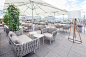 Ritz-Carlton Moscow, terrace with a view... : The Ritz Carlton in Moscow is one of the city’s top addresses. Its O2 lounge bar on the 12th floor attracts visitors from all over the world thanks to its unforgettable view of the Kremlin and Red Square. The 