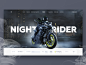 SKLV2D | WEB | UI rider night bike ui web design sklv2d