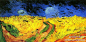梵高 油画《麦田上的乌鸦》(748×361)