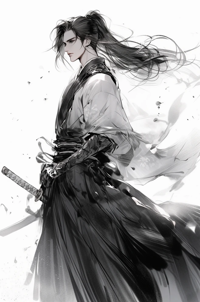 AI数字艺术绘画武侠剑客和龙插画-众图网图片_ai武侠图片素材-花瓣网