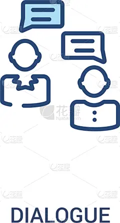 两个物体,线条,概念,简单,计算机图标,轮廓,白色,忠告,人力资源,讨论
