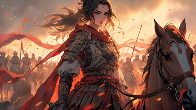 古风女将军大女主 | Ai绘画 @叙叙叙叙白