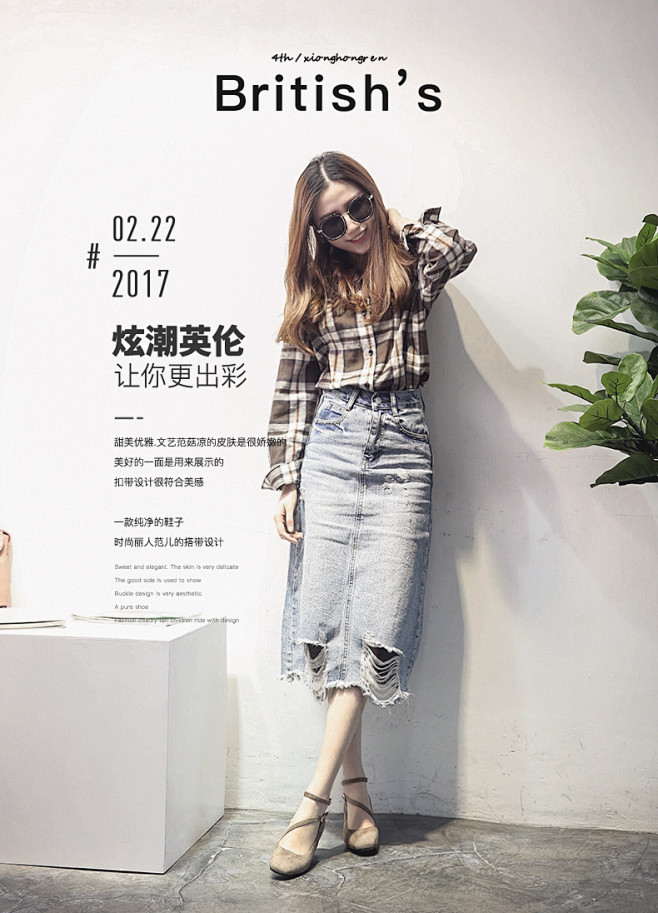 小红人玛丽珍鞋女2017春季粗跟单鞋女一...
