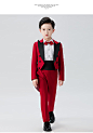 儿童礼服男童燕尾服花童西装套装小孩婚礼钢琴表演服演出服主持人-tmall.com天猫