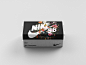branding  Mockup Nike Packaging product design  Render shoebox shoes skateboard