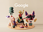 Google Partners stickers | 01 3d octane c4d minimalism character interface stickers google web illustration design ux ui