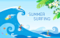 Summer Surfing 夏日冲浪水上运动派对PSD高清分层海报素材 ti389a0706 :  