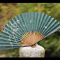 【日本外單】日式和風扇子禮物禮品複合扇面高檔紳士男折扇蜻蜓竹