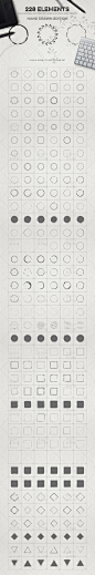 [编号335]时尚LOGO标志边框线条装饰创意设计EPS矢量素材合集-淘宝网