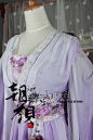 【朝颜】独家！紫白渐变女古装古风COS“燕归琼” 妖神 花千骨-淘宝网
