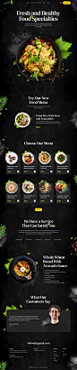 Restaurant Landing Page by Wawan AK for SLAB Design Studio on Dri