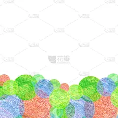 白色上有红色、绿色和蓝色的气泡或圆圈