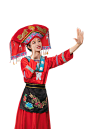 壮族少女少数民族服饰女性人物免抠元素