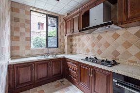 中式别墅厨房装修效果图 中式厨房装修案例...
