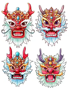 龙年卡通形象  - 源文件下载【酷图网】龙年卡通形象,龙年年画,龙年IP形象,龙年吉祥物,龙年手绘卡通,龙年红包,龙年海报,龙年插画,可爱卡通龙,龙年国潮,龙年手绘,龙年门贴,龙年素材