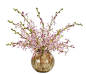 Orchid (PF354): Orchid Vanda, Purple, Patina Bowl, 22wx23dx20h