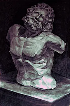 An7  的插画 无署名素描