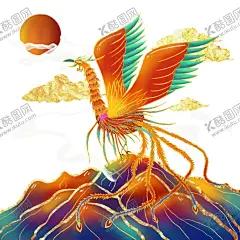 国潮凤凰插画 【酷图网】国潮凤凰插画,凤凰,手绘,插画,国潮海报,国潮广告,祥云,火凤凰,中国风,中国,国潮,烫金插画,国风,国潮插画,中国风素材,中国风设计