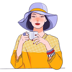 山涧林里采集到素材 ※ 插画人物 及搭配元素
