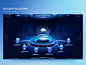 安全网关 x FUI 3d 3d 图标动画大脑数据数据可视化 fui hud 登陆页面大屏幕启动页面 web 网站