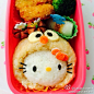 除了重口味貞子，還有這芝麻街的Elmo Kitty。兩姐妹，一人一個好了。#hello kitty控##便当日记##午餐吃啥哟##今日便当# 我在:2香港湾仔区 ​​​​