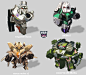 transformers cartoon ver, xi zhang : for a cooperation meeting  of hasbro & tencent