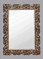 欧式方形 树脂装饰镜 梳妆镜