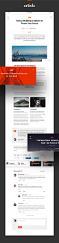 Snug. UI Kit : UI Kit for modern blog, magazine, or news portal