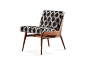【未墨】现代轻奢胡桃木布艺面单人沙发椅 - 拓者商城 - 拓者设计吧