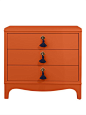 oomph Easton Nightstand in knockout orange.: 