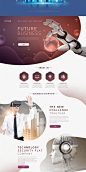 大数据未来科技感VR人工智能AI专题网站网页界面素材PSD模板S189-淘宝网
