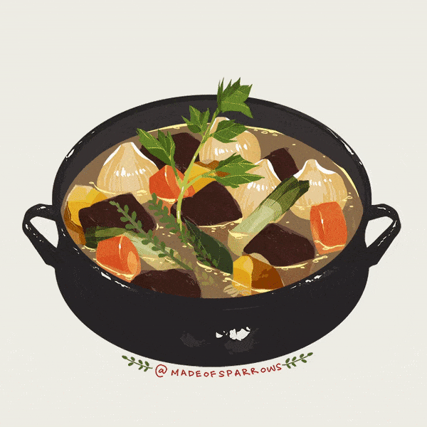 画家Sparrows绘制的美味食物