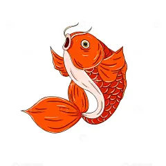 红色鲤鱼锦鲤喜庆新年手绘国潮传统高清模板免费下载-趣麦麦图
