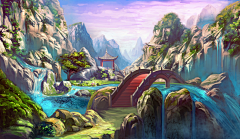乾达婆王_千明玥采集到场景原画