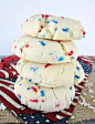 4th of July Sprinkle Cookies