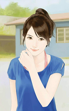 中网美女录采集到手绘美女