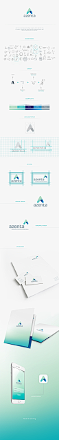 Azenta : Azenta is a new electronic billing company, their objective was to create  a brand that makes feel the customer secure and advise by profesional into business.