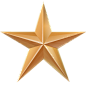 金色的星星图标 iconpng.com