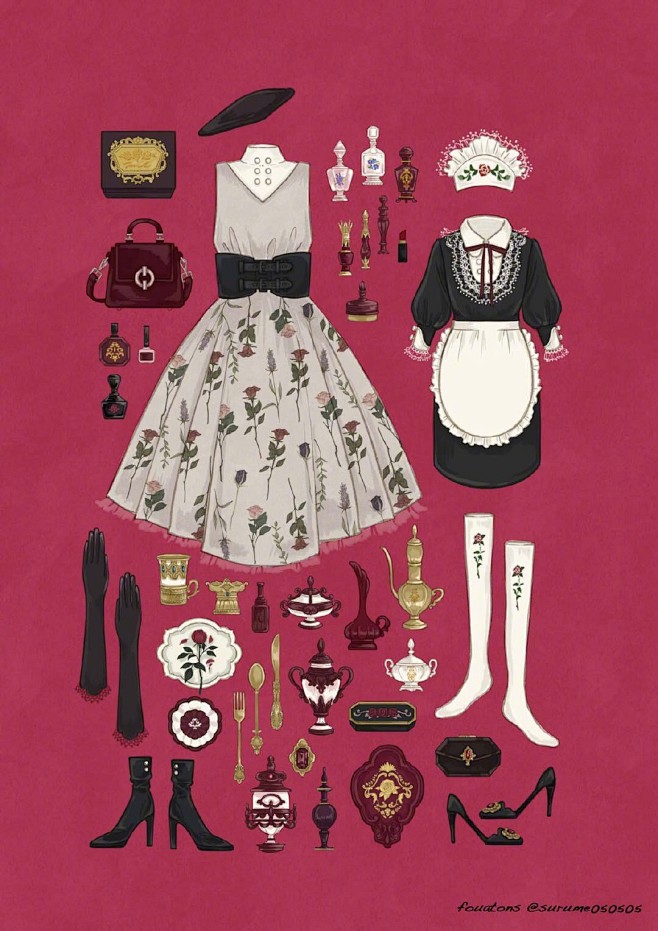 lolita服饰参考素材