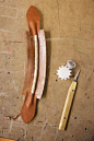 Leather handle stitching