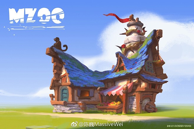 {西方系列}欧美卡通场景设计01（物件设...