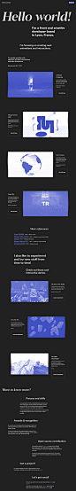 Martin Laxenaire Landing Page Example: Creative front-end developer