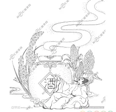 古代酿酒人物设计图__包装设计_广告设计_设计图库_昵图网nipic.com